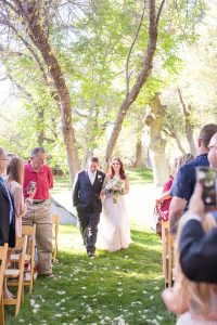 walking down the aisle